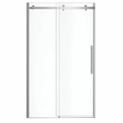 Vela 44 ½-47 x 78 ¾ in. 8mm Sliding Shower Door for Alcove Installation with Clear glass in Chrome - Plumbing Market