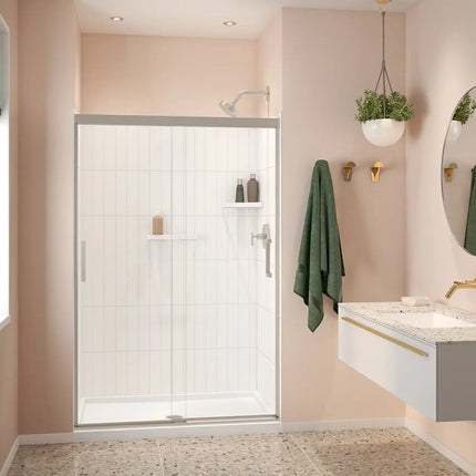 Versaline 48 in. Alcove Wall Kit - Vertical in White - Plumbing Market