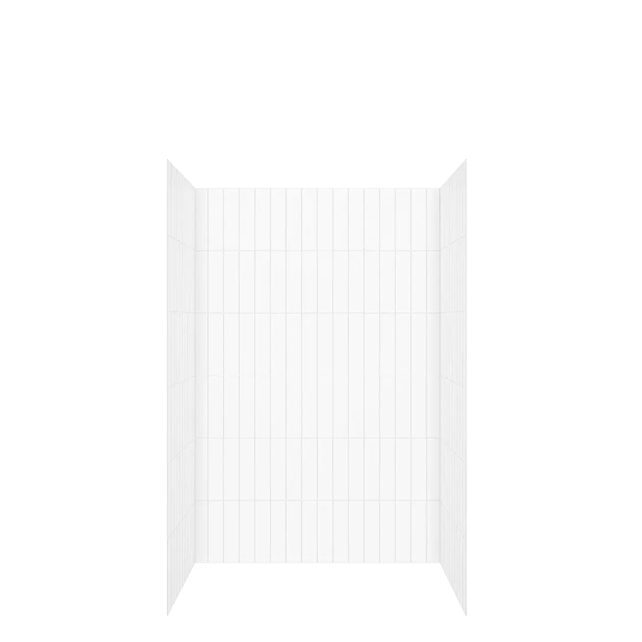 Versaline 48 in. Alcove Wall Kit - Vertical in White - Plumbing Market