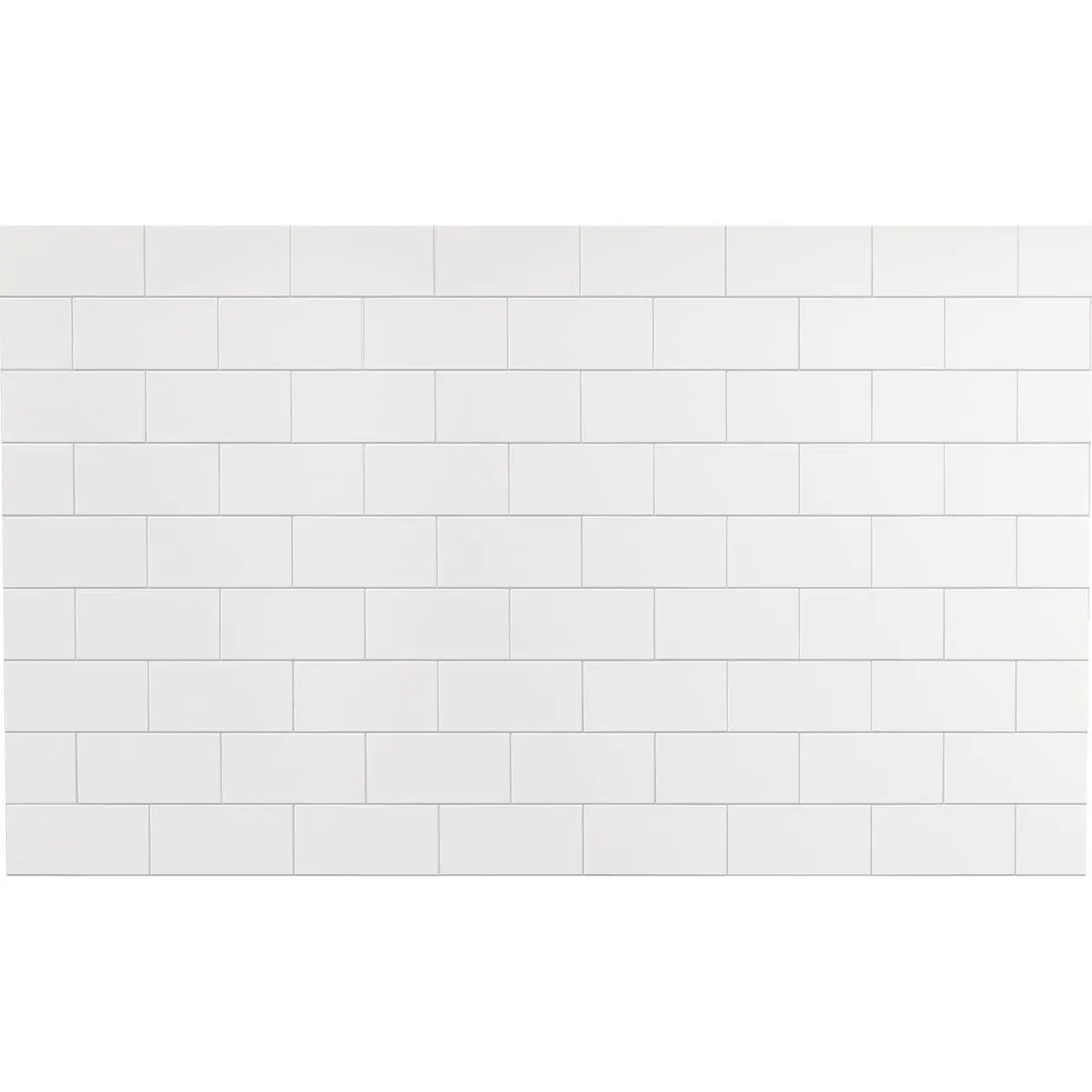Versaline 4836 Composite Glue-up Four-Piece Shower Wall Kit in Subway White - Plumbing Market
