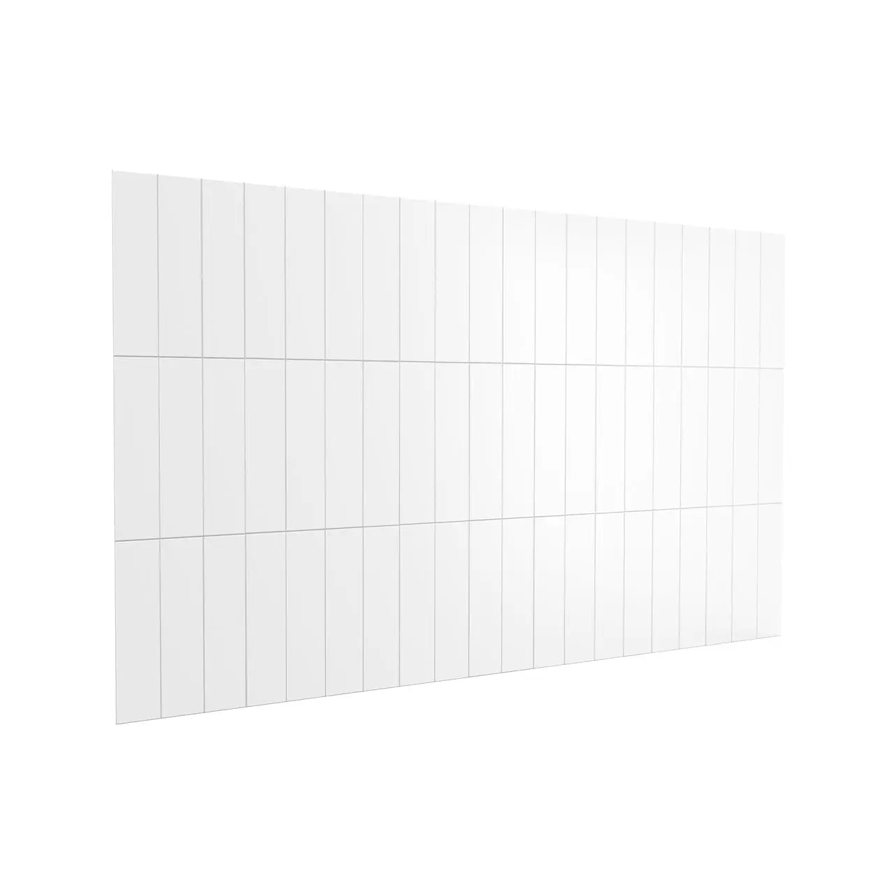 Versaline 6036 Composite Glue-up Four-Piece Shower Wall Kit in Vertical White - Plumbing Market
