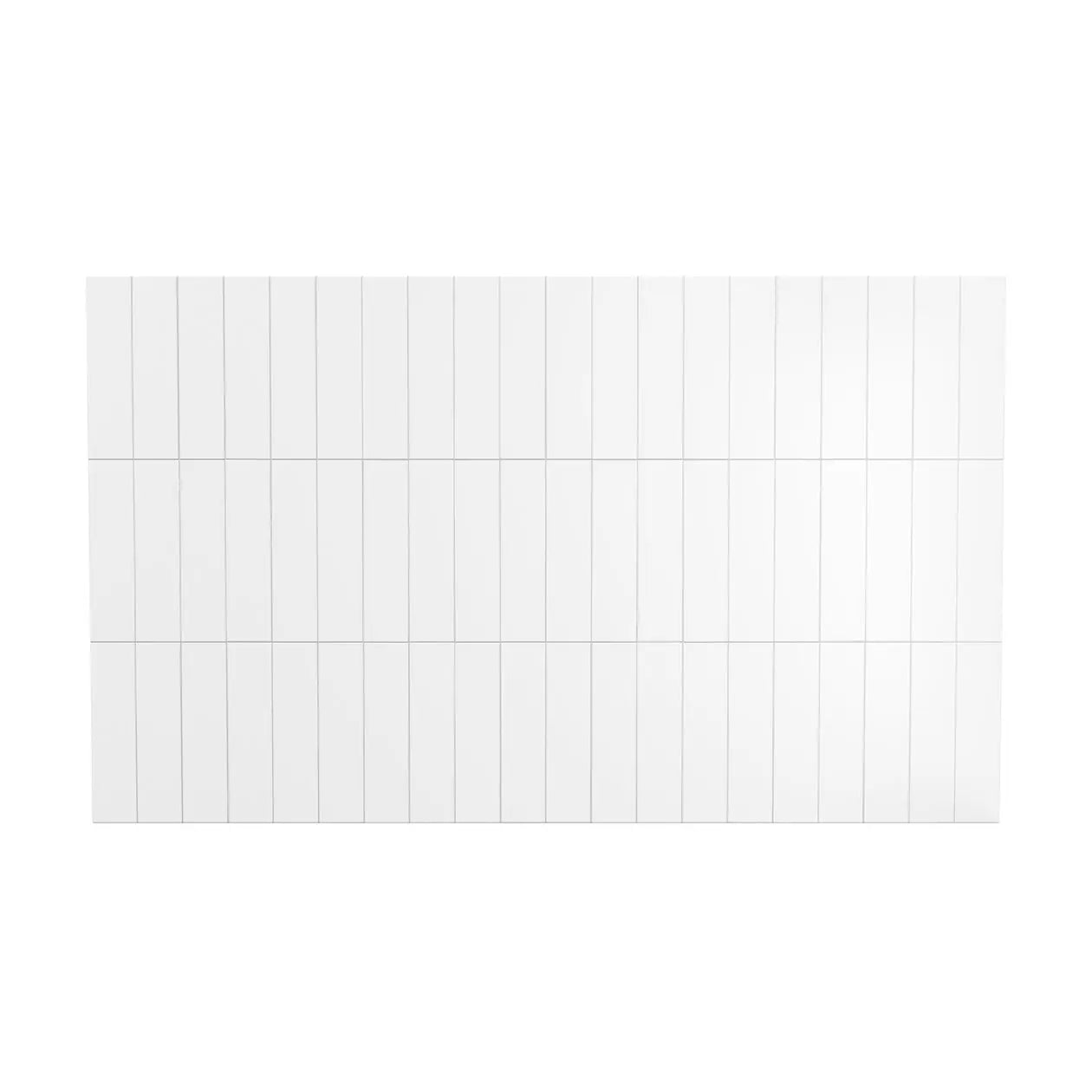 Versaline 6036 Composite Glue-up Four-Piece Shower Wall Kit in Vertical White - Plumbing Market