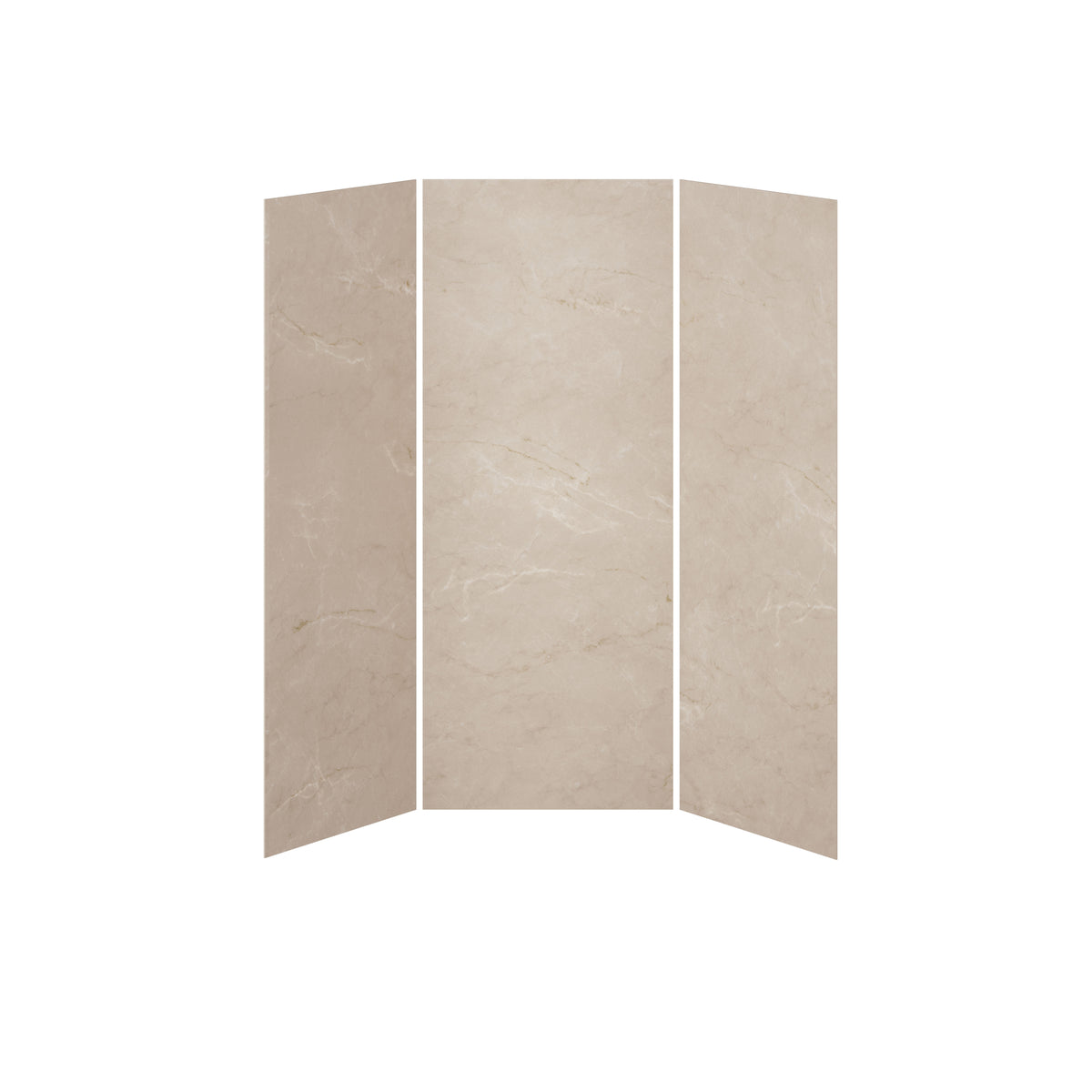 Kalia 36x36x36 Minerals #520 36x36 3-Panel 84'' Shower Wall Kit for Alcove Installation - Minerals #520 Gloss WA2009-520-001