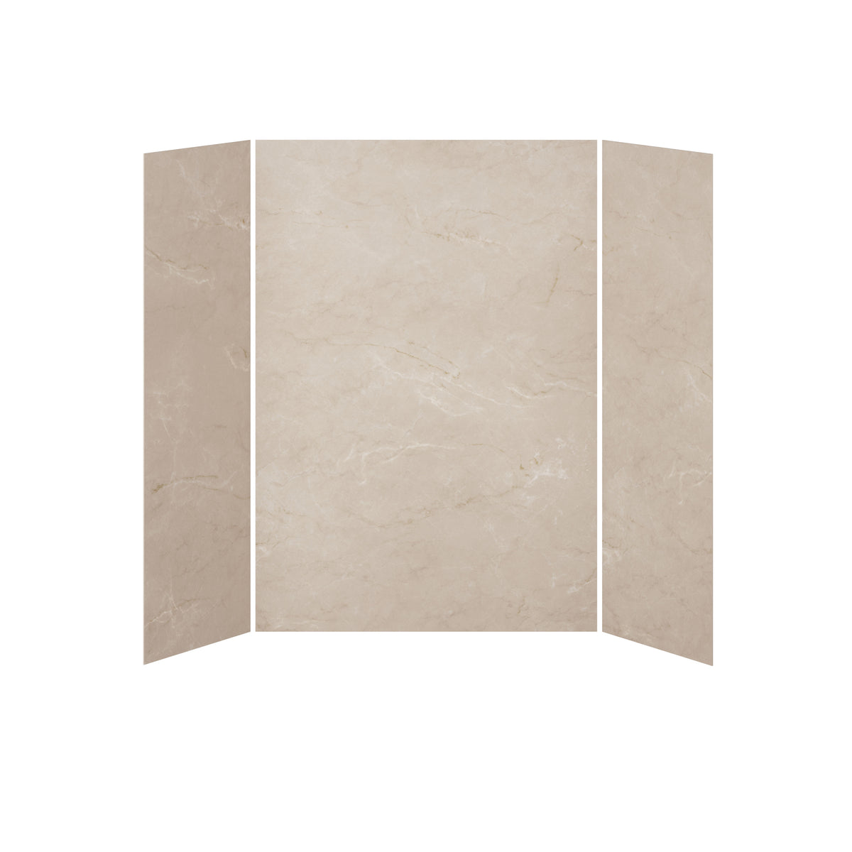 Kalia 32x60x32 Minerals #520 60x32 3-Panel 84'' Shower Wall Kit for Alcove Installation - Minerals #520 Gloss WA2012-520-001