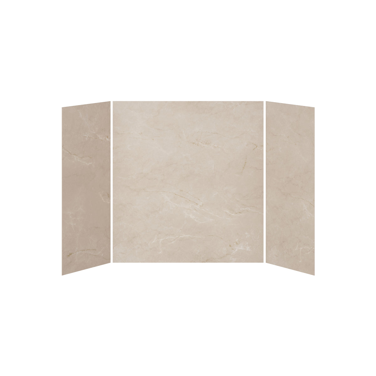 Kalia 32x60x32 Minerals #520 60x32 3-Panel 65'' Bath Shower Wall Kit - Minerals #520 Gloss WA2013-520-001