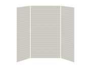 Kalia 36x48x36 Tiles #710 48x36 3-Panel 96'' Shower Wall Kit for Alcove Installation - Tiles #710 Matte WA2220-710-002