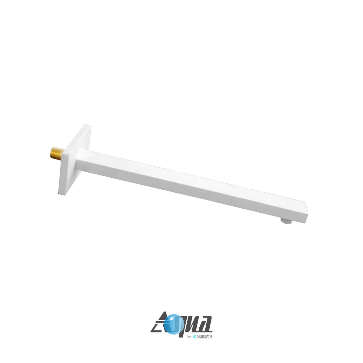 Kube Bath Aqua Piazza by KubeBath 17" Long Shower Arm - White (WH-ASA17W)