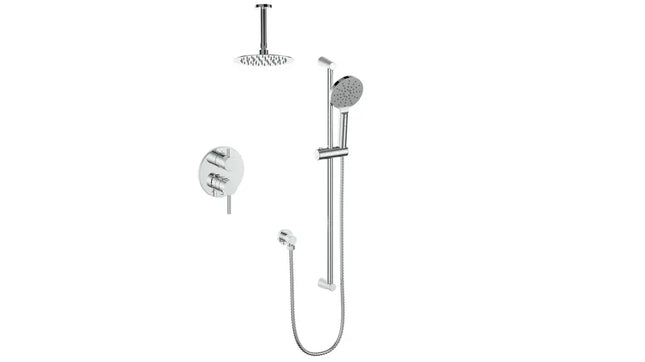 WORGL 2-WAY PB SHOWER KIT WITH 6" CEILING ARM N/A - Plumbing Market