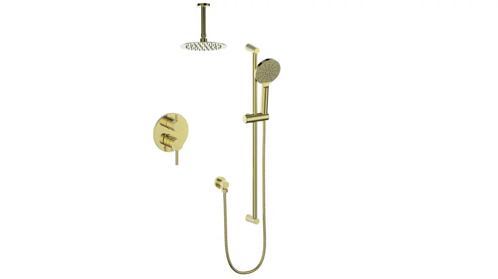 WORGL 2-WAY PB SHOWER KIT WITH 6" CEILING ARM N/A - Plumbing Market