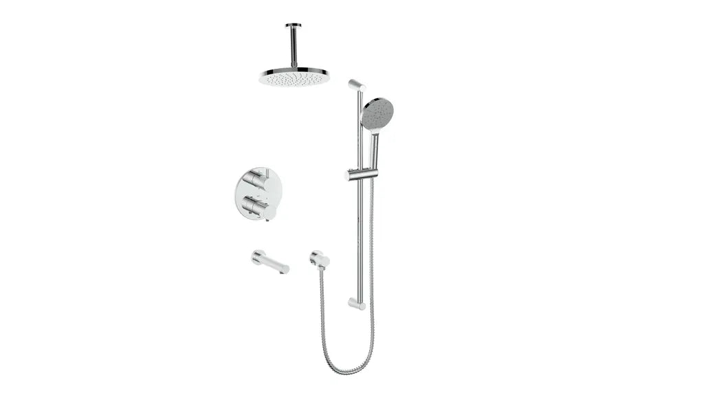 WORGL 3-WAY TH SHOWER KIT WITH 6" CEILING ARM N/A - Plumbing Market