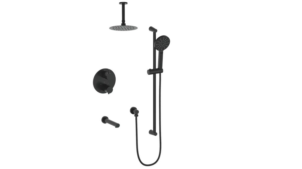 WORGL 3-WAY TH SHOWER KIT WITH 6" CEILING ARM N/A - Plumbing Market