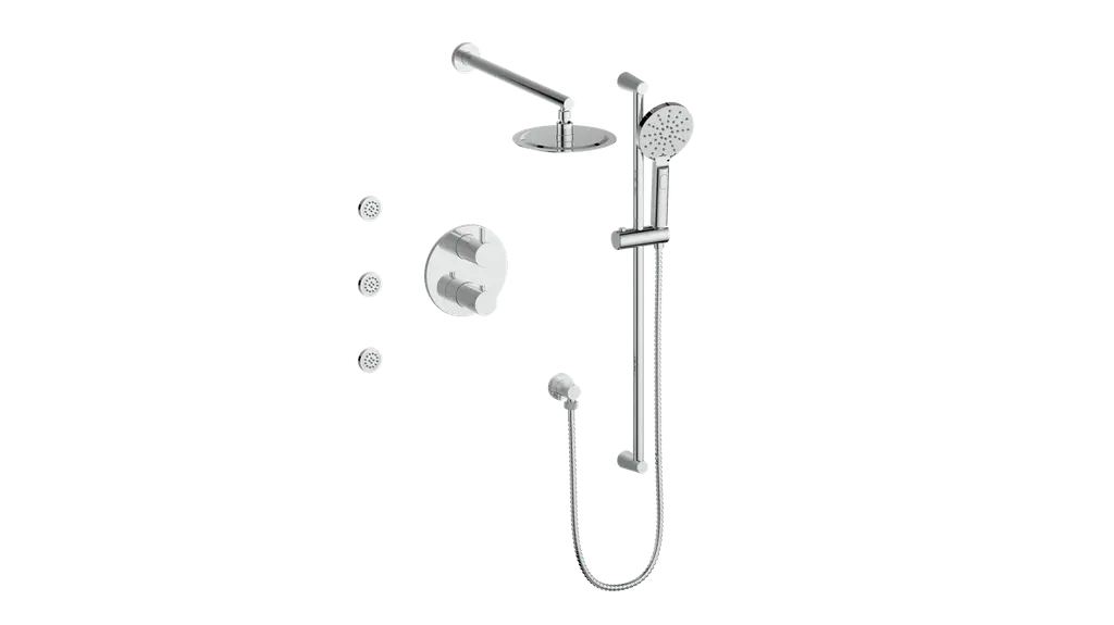 WORGL 3-WAY TH SHOWER KIT WITH BODY JETS - Plumbing Market