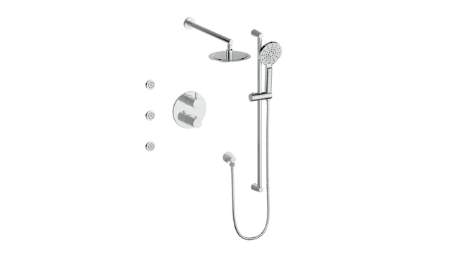 WORGL 3-WAY TH SHOWER KIT WITH BODY JETS - Plumbing Market