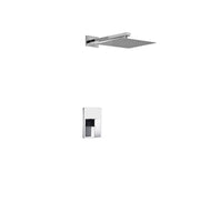 Kube Bath Aqua Piazza Shower Set with 12" Square Rain Shower - Chrome (WR3001V)