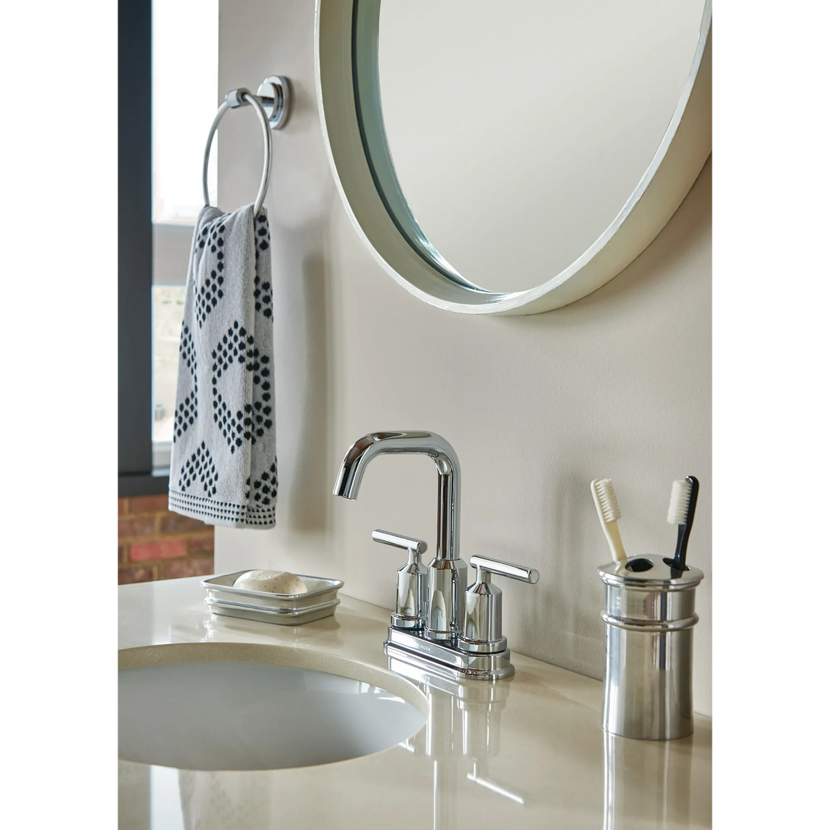 Moen Iso Towel Ring DN0786 in Chrome (DN0786CH) - view 2