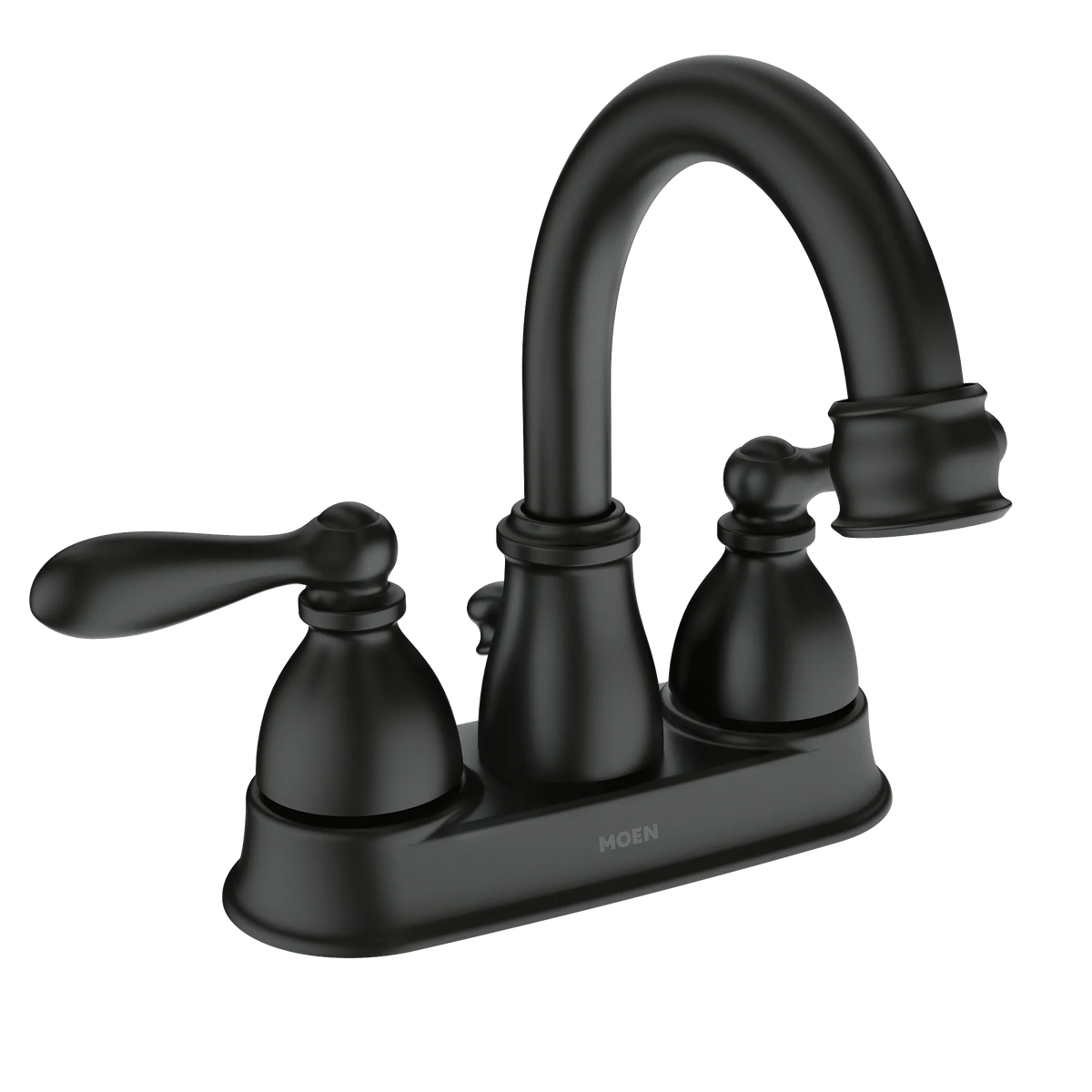 Moen Caldwell Two-Handle High-Arc Bathroom Faucet WS84667 in Matte Black (WS84667BL) - view 3