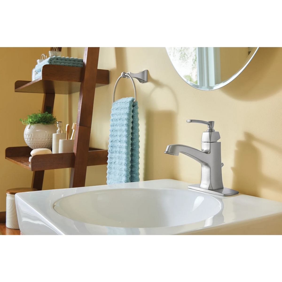 Moen Retreat Towel Ring DN8386 in Brushed Nickel (DN8386BN) - view 2