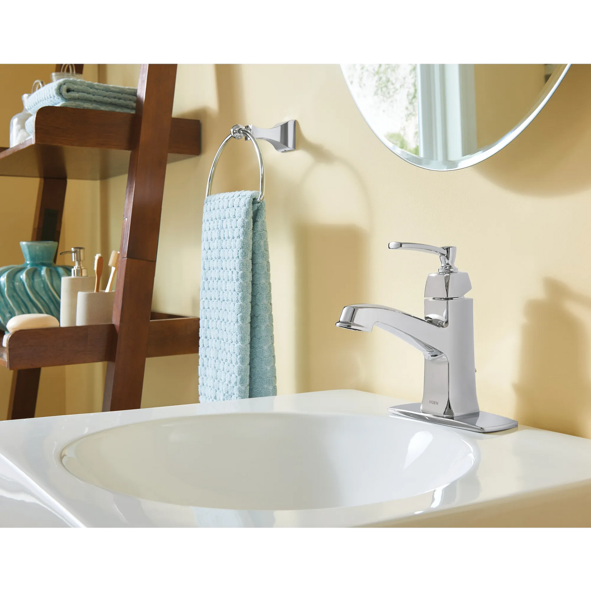 Moen Retreat Towel Ring DN8386 in Chrome (DN8386CH) - view 3