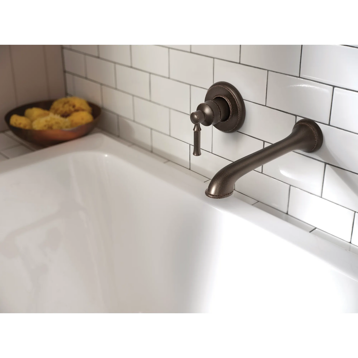 Moen Dartmoor Single-Handle Non-Diverter Wall-Mount Tub Filler WT681 in Oil Rubbed Bronze (WT681ORB) - view 2