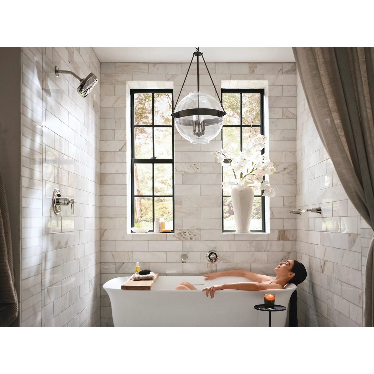 Moen Flara Single-Handle Non-Diverter Wall-Mount Tub Filler WTS921 in Polished Nickel (WTS921NL) - view 4