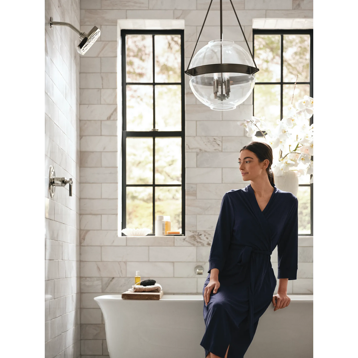 Moen Flara Single-Handle Non-Diverter Wall-Mount Tub Filler WTS921 in Polished Nickel (WTS921NL) - view 7