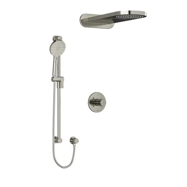 Way System With Hand Shower Rail And Rain And Cascade Shower Head - Plumbing Market