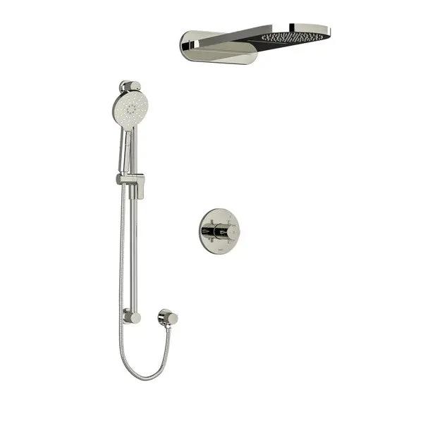 Way System With Hand Shower Rail And Rain And Cascade Shower Head - Plumbing Market