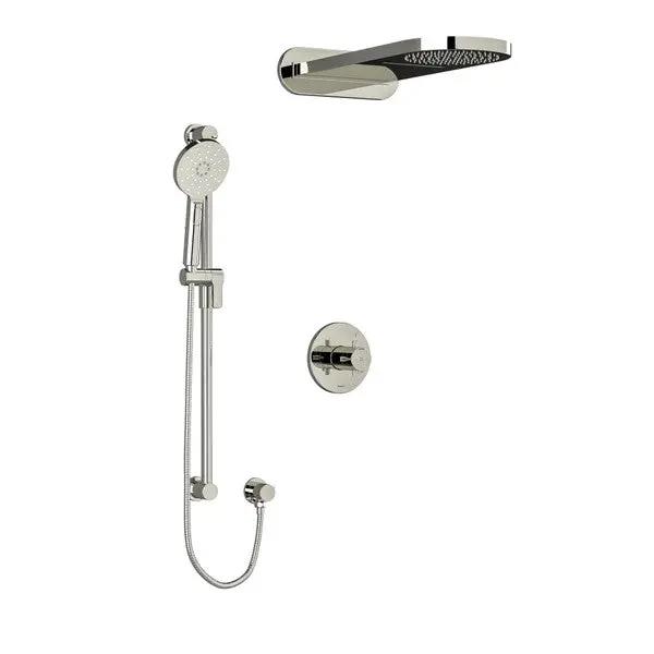 Way System With Hand Shower Rail And Rain And Cascade Shower Head - Plumbing Market