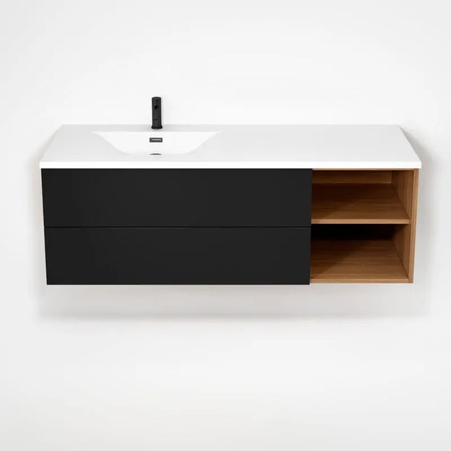 Rubi Haus Cabinet/Basin/Without Legs Set No+Mbk RHS1400LK02NO-MBK - Plumbing Market