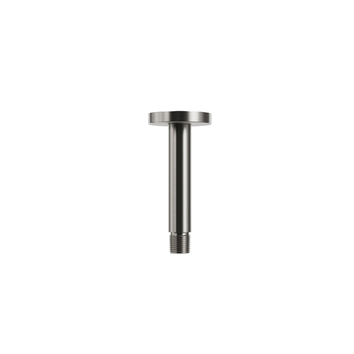 Aquabrass Xpress 4” Ceiling Shower Arm with Round Flange XPR63 in Brushed Nickel PVD