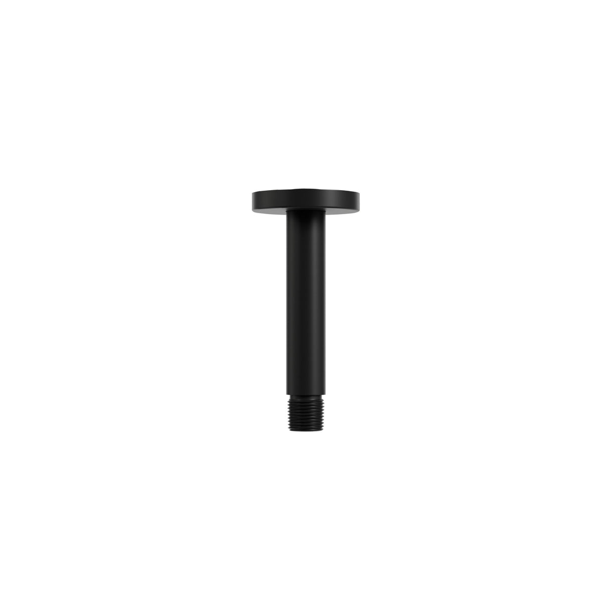 Aquabrass Xpress 4” Ceiling Shower Arm with Round Flange XPR63 in Electro Black