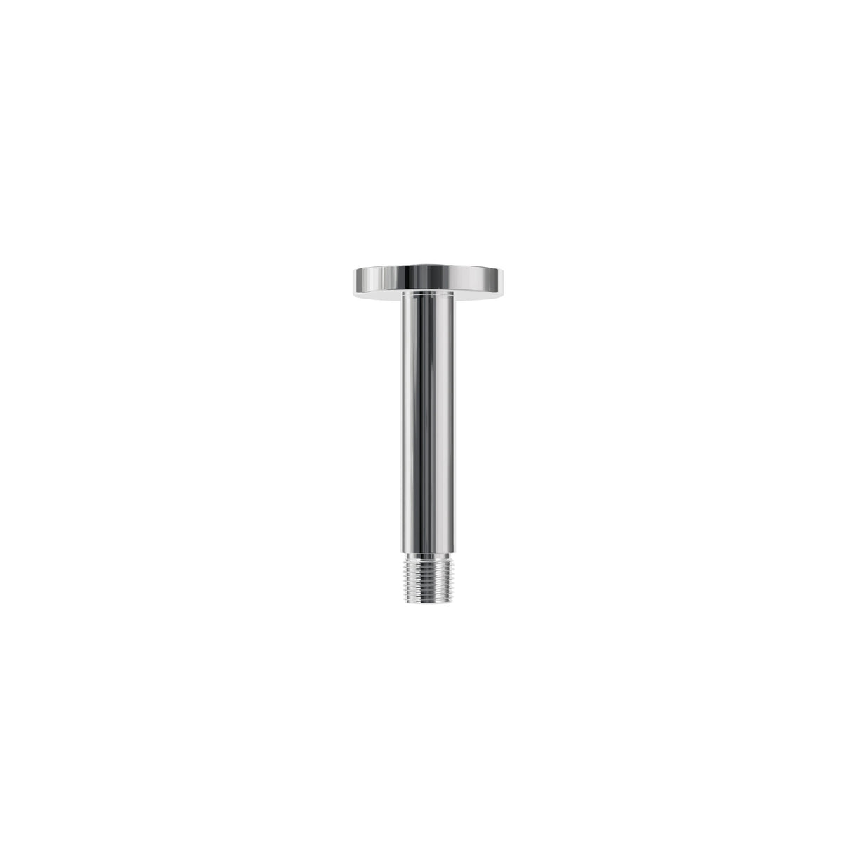 Aquabrass Xpress 4” Ceiling Shower Arm with Round Flange XPR63 in Polished Chrome