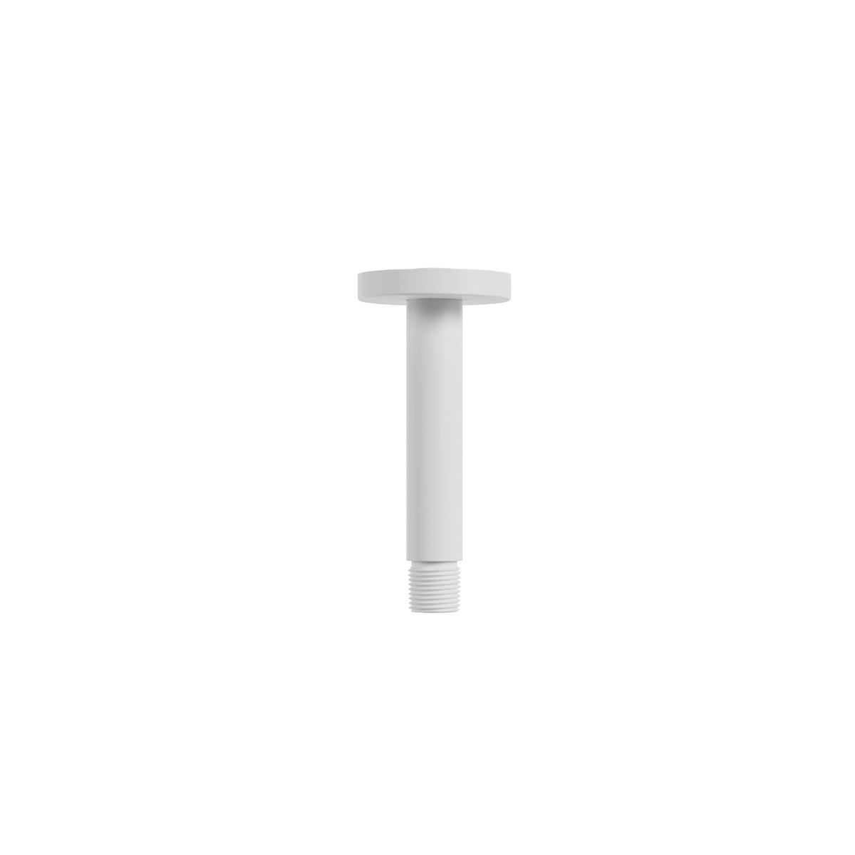 Aquabrass Xpress 4” Ceiling Shower Arm with Round Flange XPR63 in White