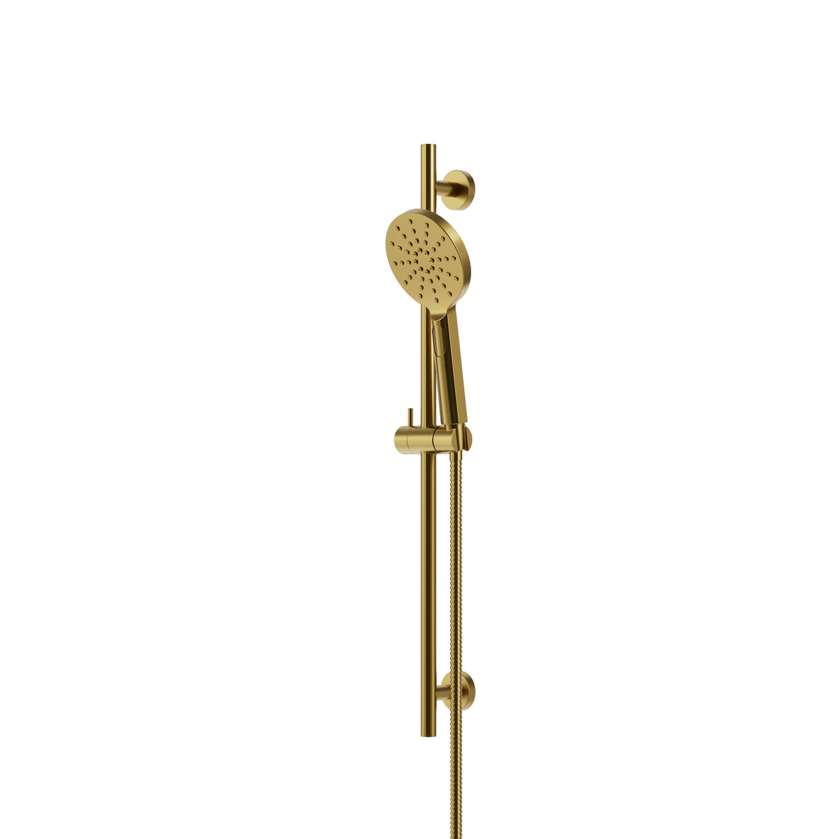 Aquabrass Xpress Complete Round Shower Rail with 3-function Handshower XPR95 in Sunset PVD