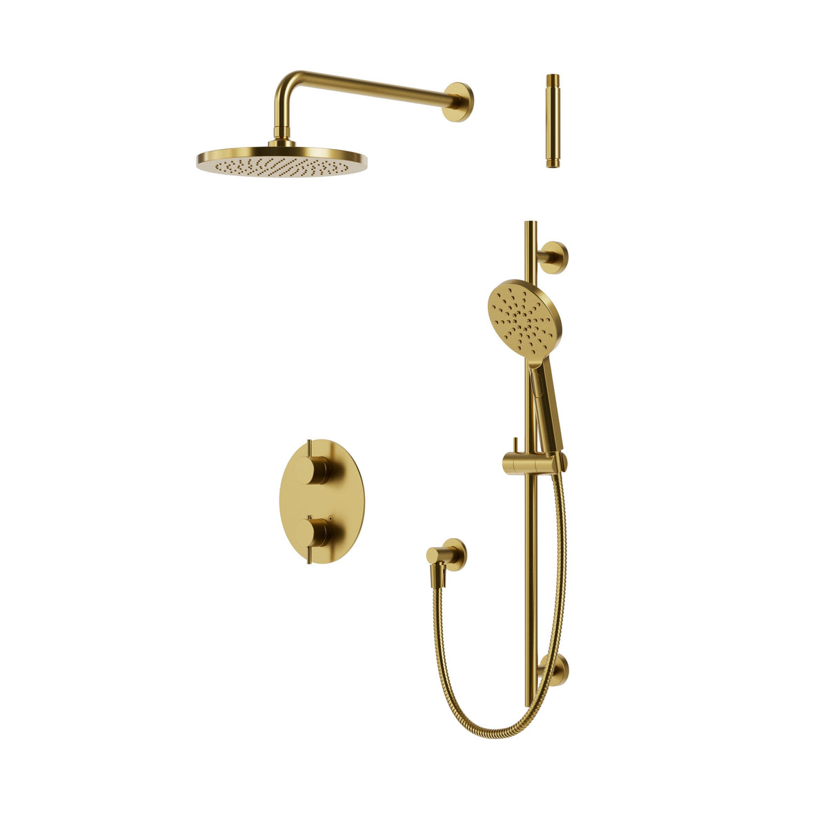 Aquabrass Xpress Umix Thermostatic Shower Trim Kit 2-way Shared XPRK01 in Sunset PVD