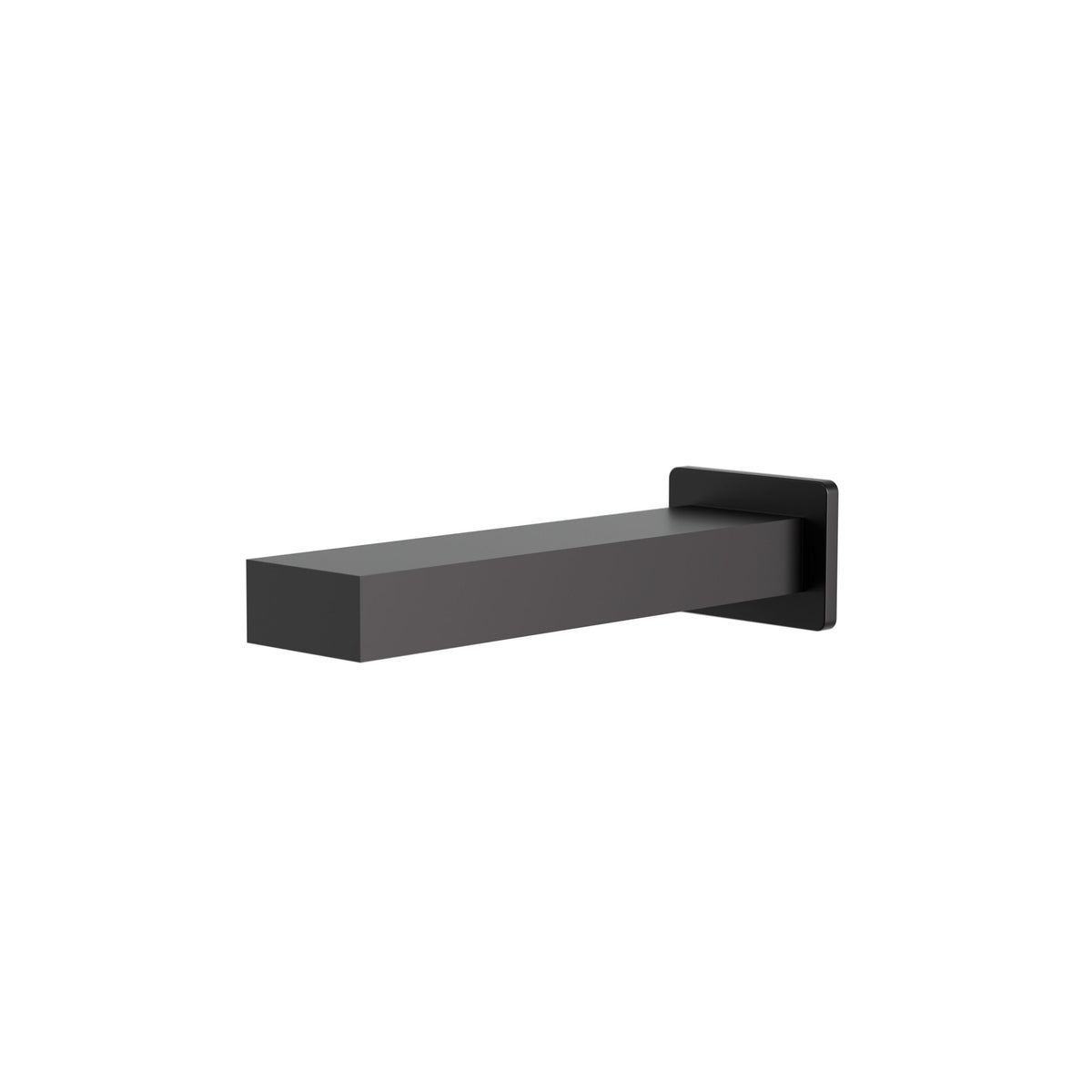 Aquabrass Xpress Square Tub Spout XPS32 in Electro Black
