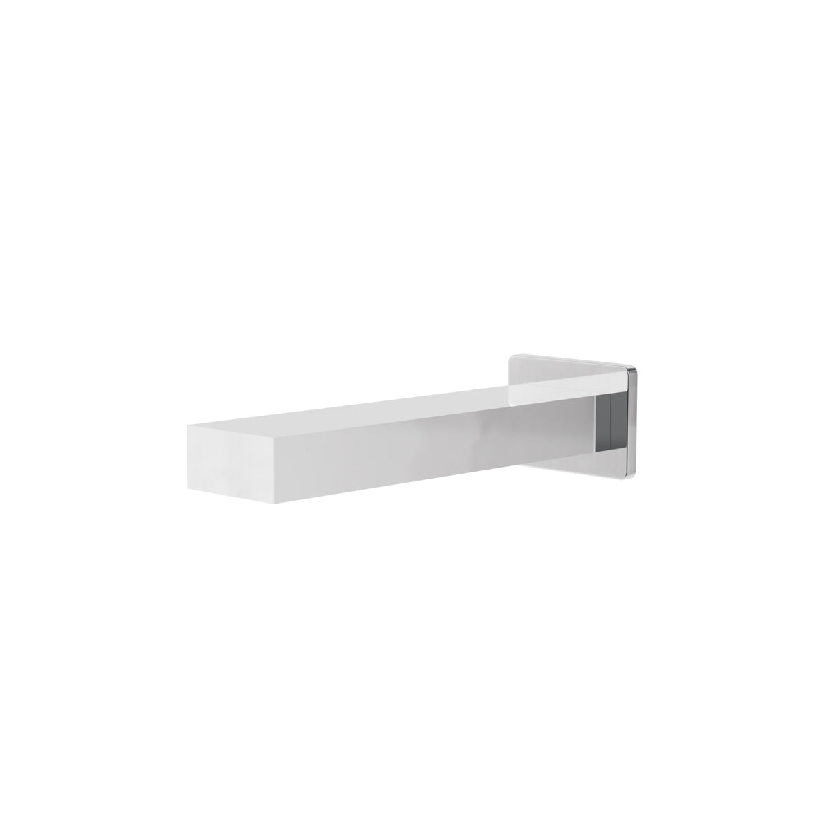 Aquabrass Xpress Square Tub Spout XPS32 in Polished Chrome