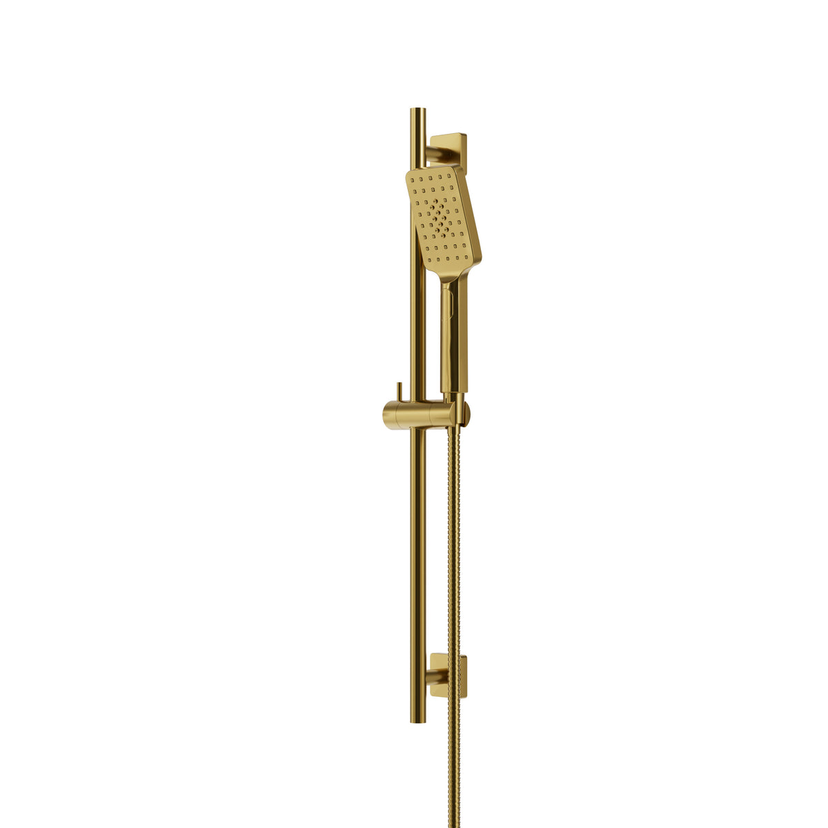 Aquabrass Xpress Complete Square Shower Rail with 3-function Handshower XPS94 in Sunset PVD