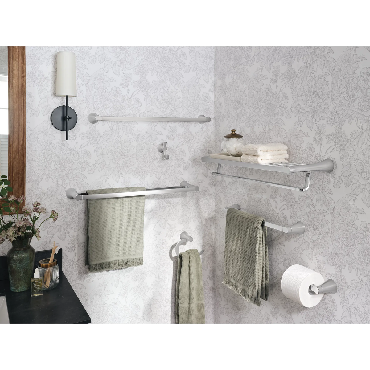 Moen Mikah Towel Shelf Y0794 in Chrome (Y0794CH) - view 2