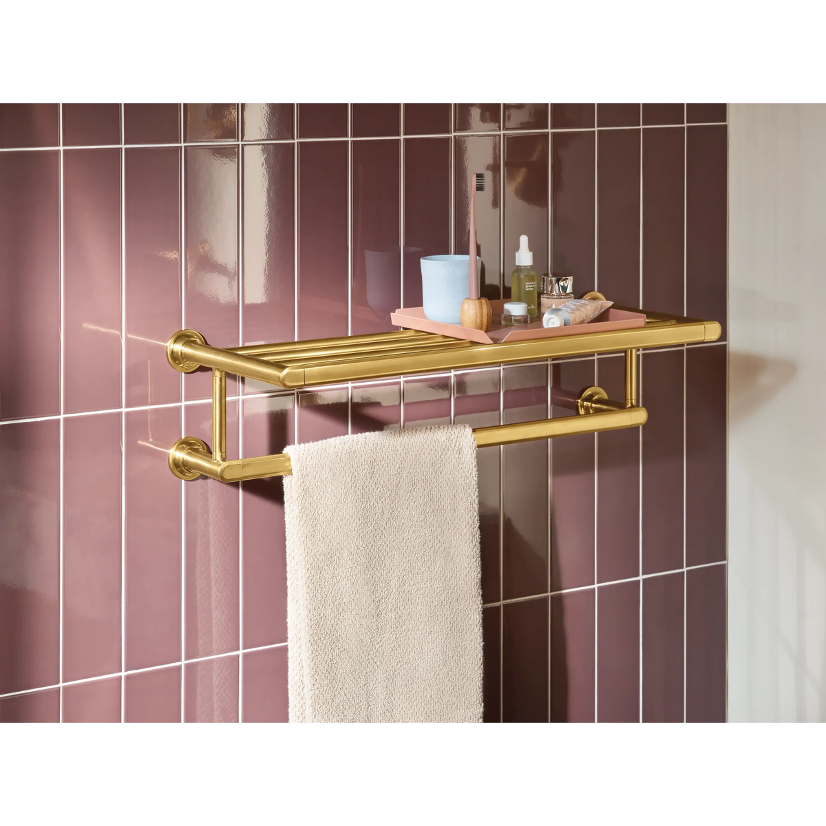 Moen Greenfield Towel Shelf YB1794 in Brushed Gold (YB1794BG) - view 3