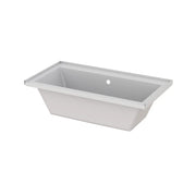 Zitta Bathtub Balla II white 59 1/2" x 31 5/8" x 17 1/2", acrylic, drop-in with tiling flange, Zitta collection ZOEMBL6032D1T - Plumbing Market