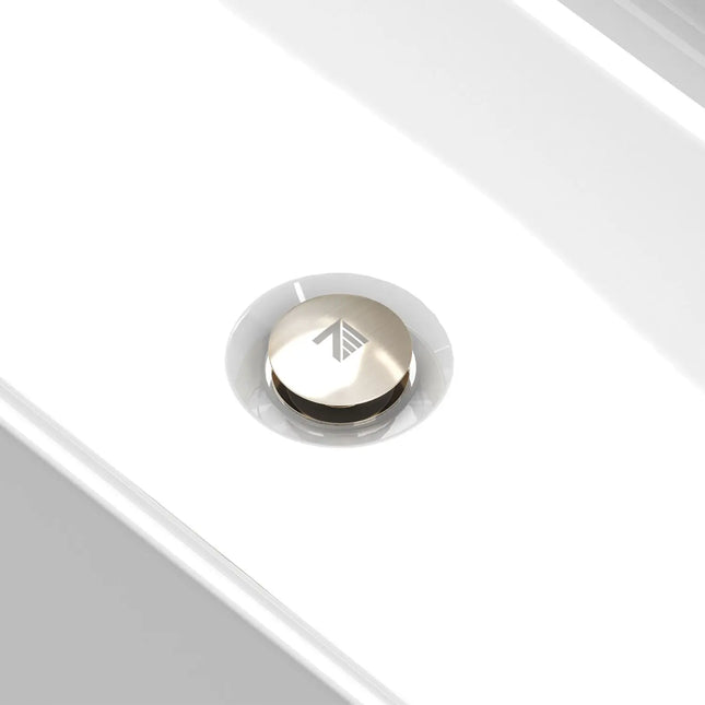 Zitta Bathtub drain brushed nickel for bathtub, Zitta collection ACC00009 - Plumbing Market