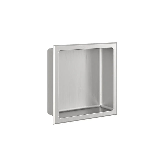 Zitta Brushed stainless steel niche 12" x 12" ANR12120404 - Plumbing Market