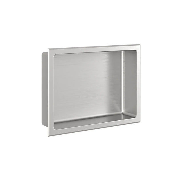 Zitta Brushed stainless steel niche 16" x 12" ANR16120404 - Plumbing Market