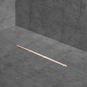 Zitta Complete stainless steel minimalist drain 42", for shower, Zitta collection AD4201MIZB16 - Plumbing Market