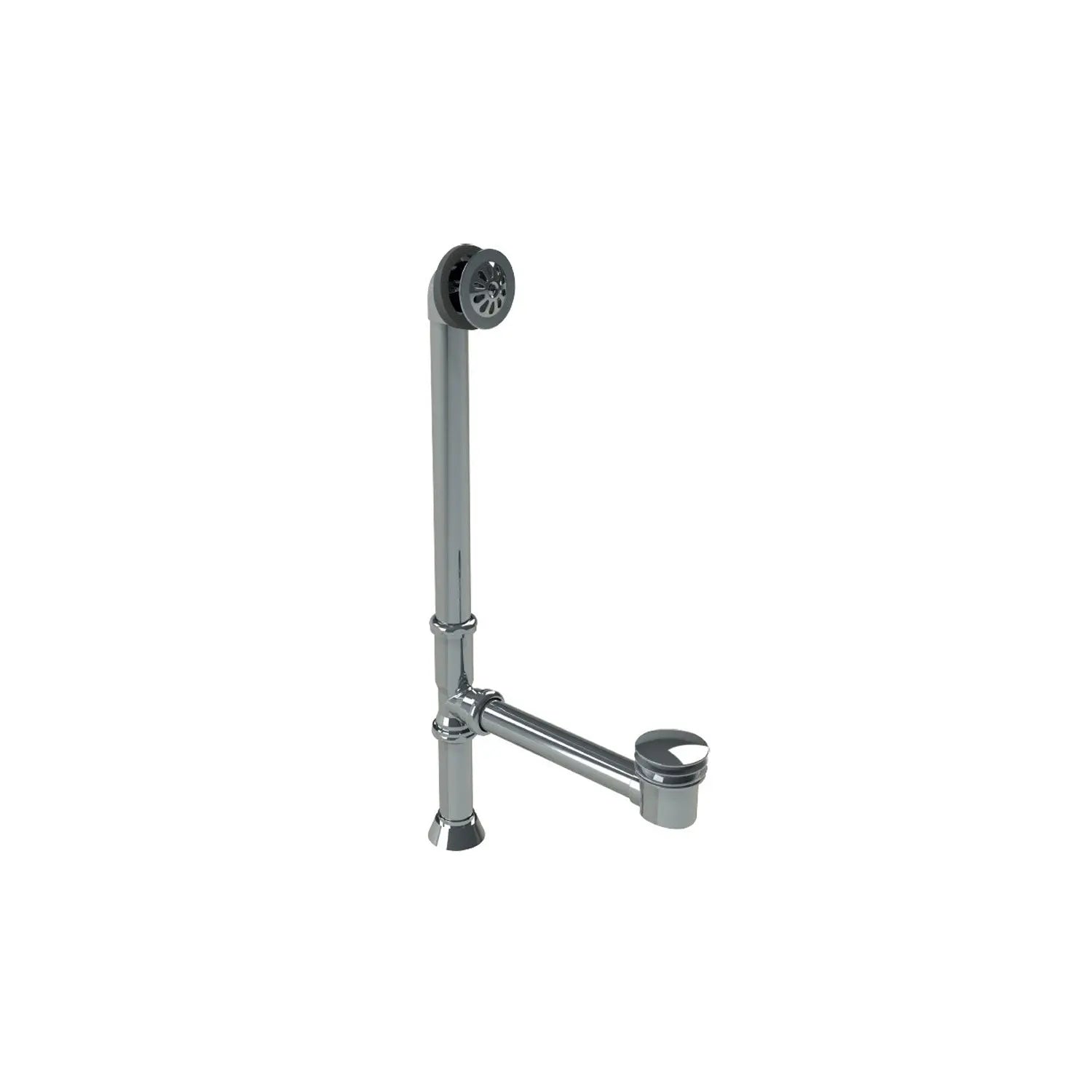 Zitta Decorative waste and overflow chrome for bathtub, Slik Portfolio collection ACC00012 - Plumbing Market