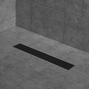 Zitta Linear matte black grate 42" rectangular pattern, for shower, Zitta collection AD4204CLA27 - Plumbing Market