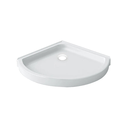 Zitta Shower base 36 x 36, glossy white, in acrylic, In a corner, in a corner regular drain, Zitta collection B3636NNRC1 - Plumbing Market
