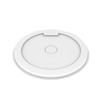 Zitta Shower base 42 x 42, glossy white, in acrylic, freestanding, central deco cover, Zitta collection B4200IRDC1 - Plumbing Market