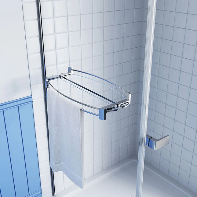 Zitta Towel shelf duo, Zitta collection, compatible with the return panel specifically designed for the shelf. Ask an advisor for more information. AS00412 - Plumbing Market